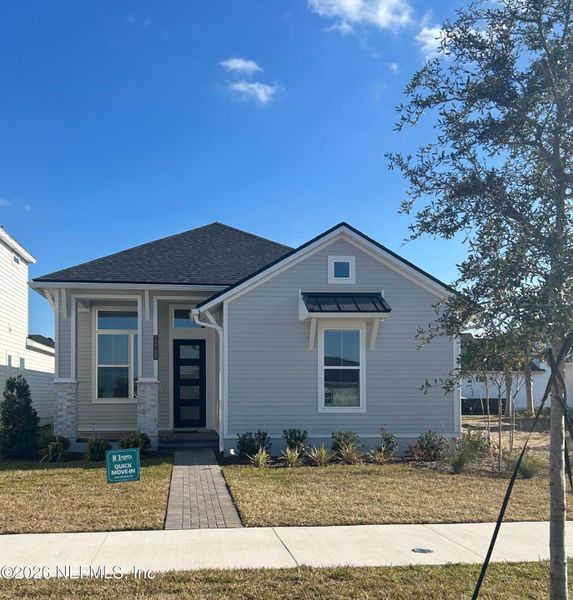Front exterior of a new home in Seven Pines, Jacksonville, FL, highlighting curb appeal (Image 1). Front exterior of a new home in Seven Pines, Jacksonville, FL, highlighting curb appeal (Image 1).