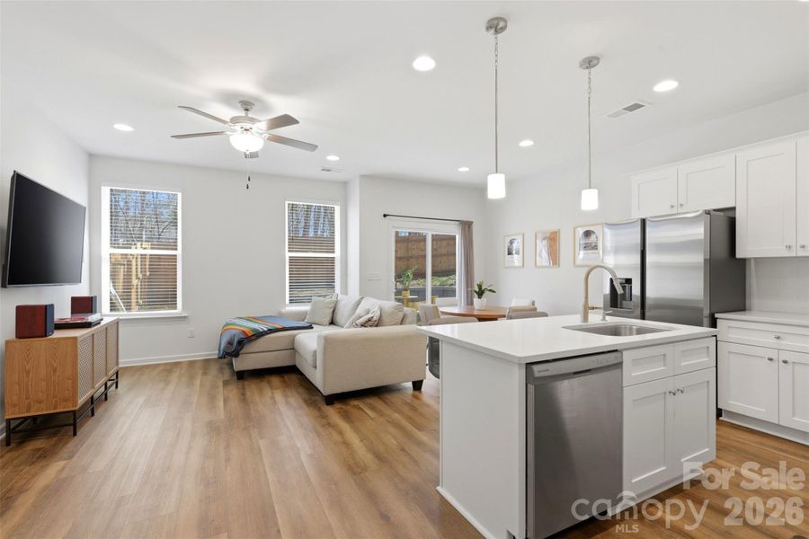 Furnished interior view inside a new home in , Charlotte (Image 8).
