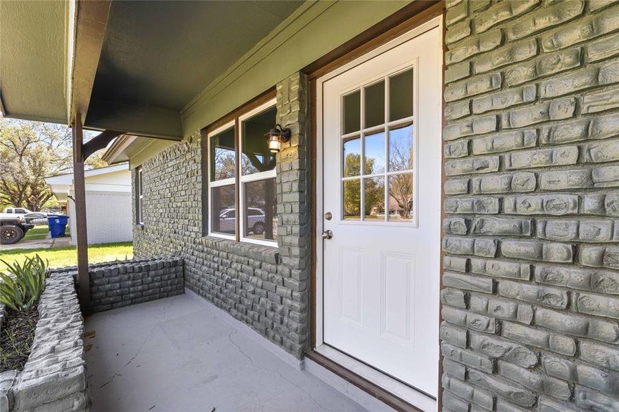 Exterior details and patio area of a home in , Brownwood (Image 15). Exterior details and patio area of a home in , Brownwood (Image 15).