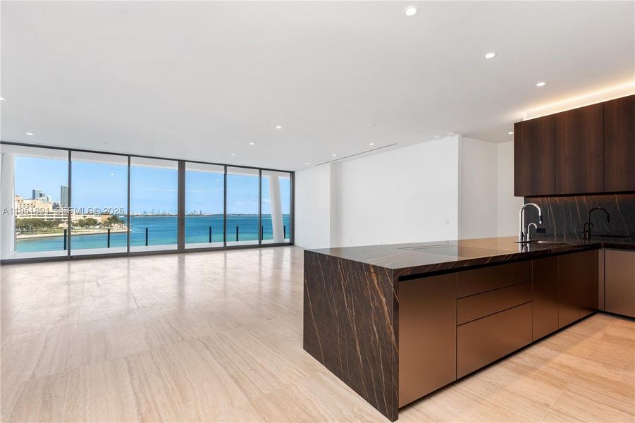 Furnished interior view inside a new home in , Miami (Image 12).