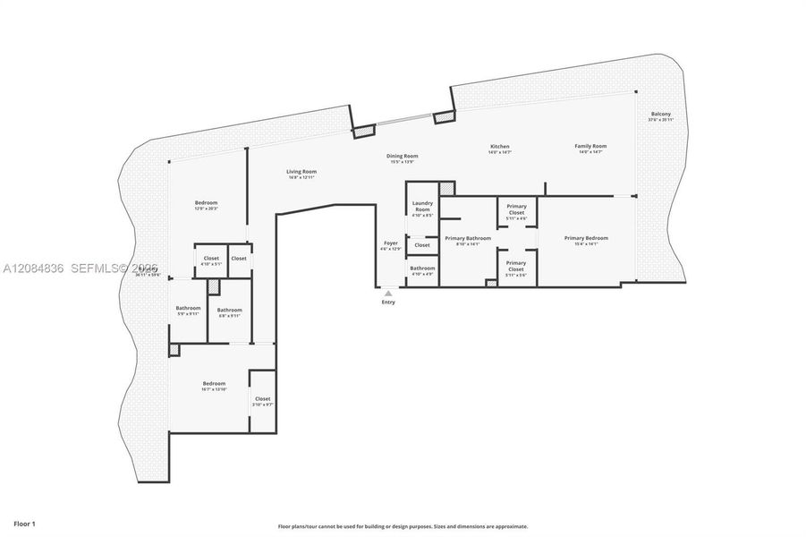 2D floor plan layout of this home in Casamar, Pompano Beach, FL (Image 4).