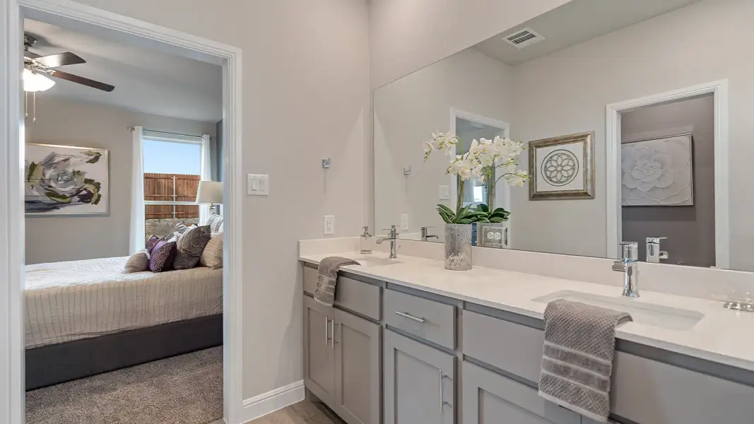 Furnished interior view inside a new home in Northstar West, Fort Worth (Image 25). Furnished interior view inside a new home in Northstar West, Fort Worth (Image 25).
