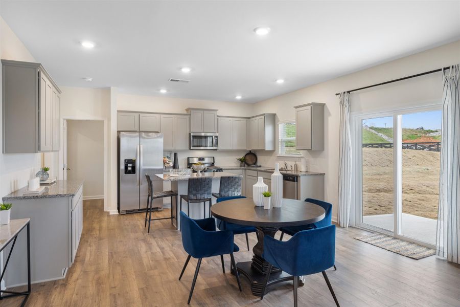 Representative furnished interior of a home built from the Mansfield by D.R. Horton in Sweet Briar, Ooltewah (Image 8).