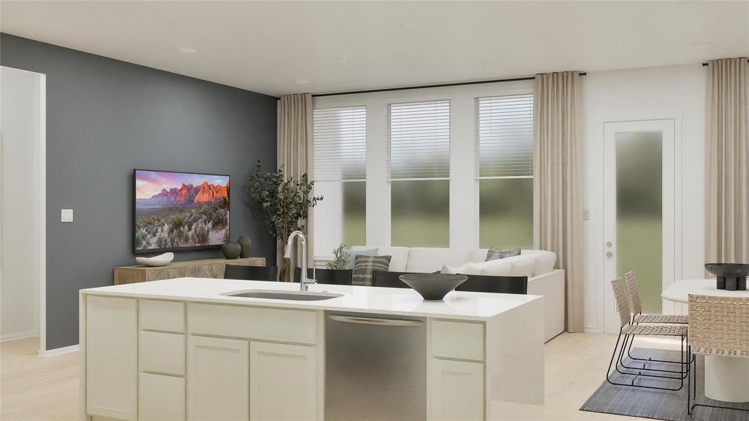 Furnished interior view inside a new home in Anniston, Katy (Image 18).