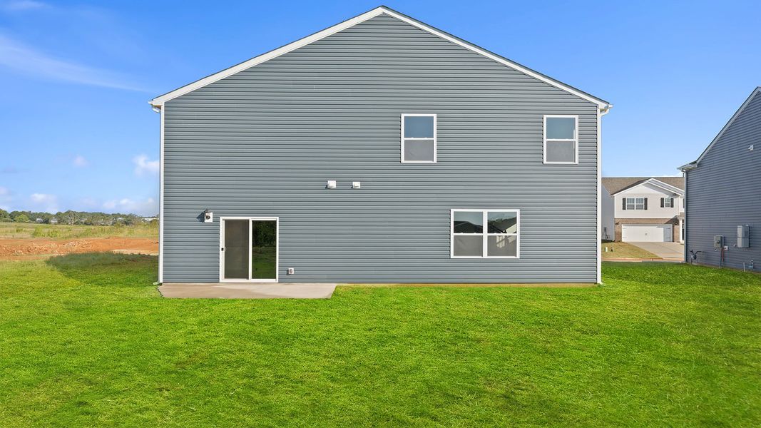 Exterior details and patio area of a home in Brookside Farms, Greer (Image 4).