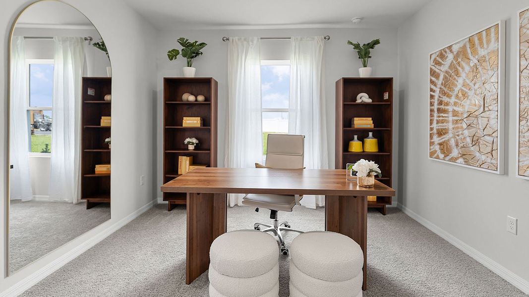 Furnished interior view inside a new home in Crosswinds, Haines City (Image 17).