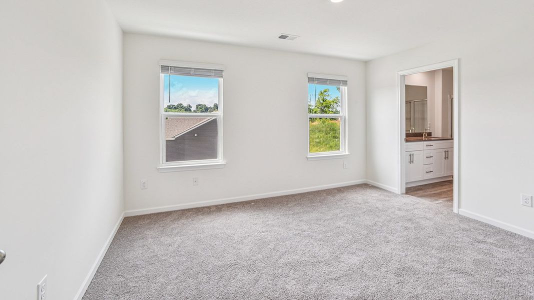 Representative unfurnished interior of a home built from the Craig by D.R. Horton in The Hideaway at Fox Meadows, Bluff City (Image 17).