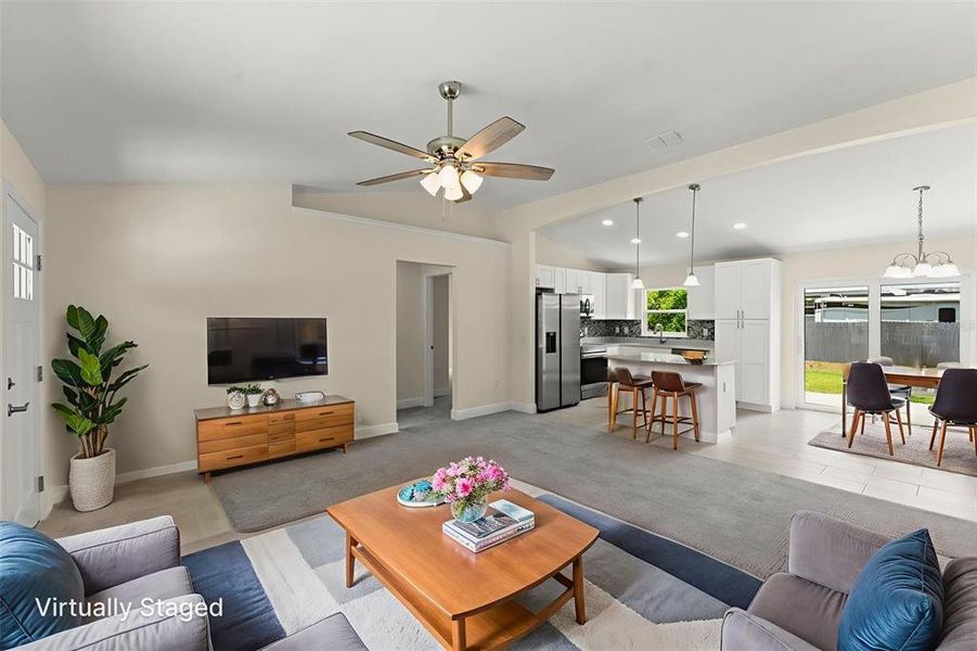 Furnished interior view inside a new home in , Orange City (Image 7).