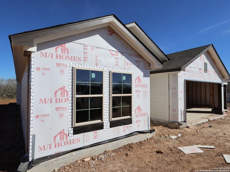 In-progress construction of a new home in Chaparral Ranch, Floresville, TX (Image 35).