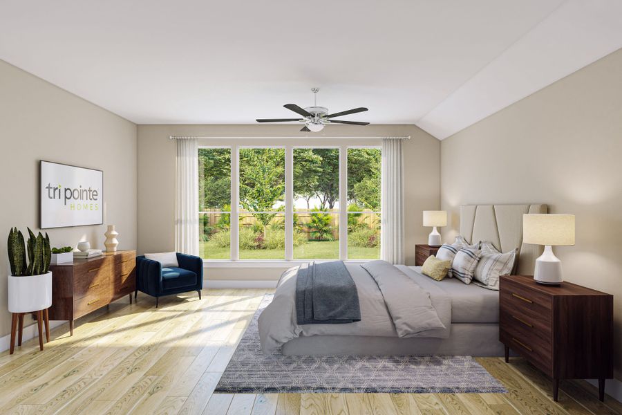Furnished interior view inside a new home in Dunham Pointe, Cypress (Image 9).