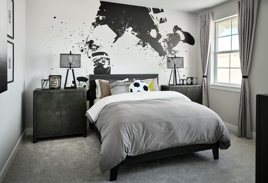 Furnished interior view inside a new home in Hillside at Crystal Valley Destination Collection, Castle Rock (Image 27).