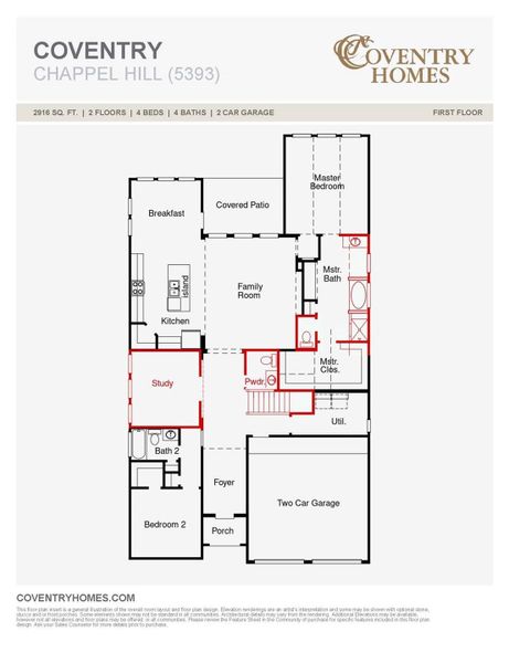 2D floor plan layout of this home in Escondido, Magnolia, TX (Image 5).