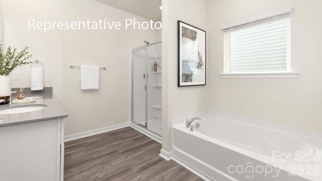 Furnished interior view inside a new home in Reedy Creek Preserve, Charlotte (Image 10).