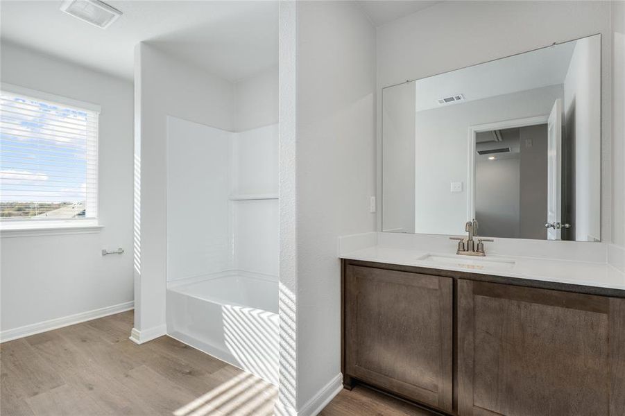 Furnished interior view inside a new home in Vista West, Fort Worth (Image 5). Furnished interior view inside a new home in Vista West, Fort Worth (Image 5).