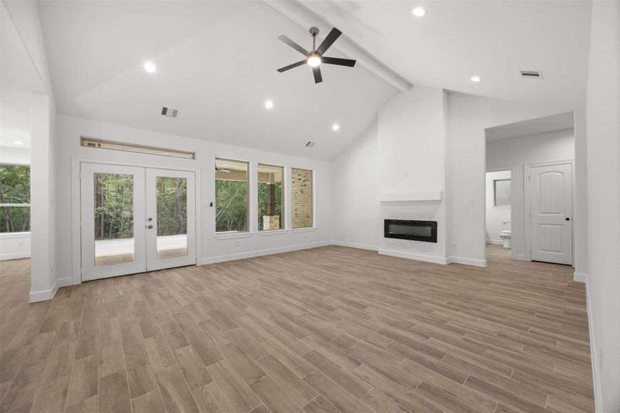 Spacious, unfurnished interior of a new home in , New Waverly (Image 14). Spacious, unfurnished interior of a new home in , New Waverly (Image 14).