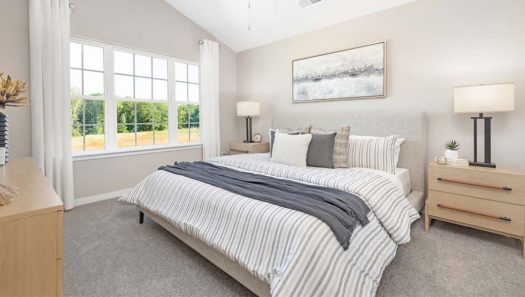 Furnished interior view inside a new home in The Townes at Troutman, Troutman (Image 11).