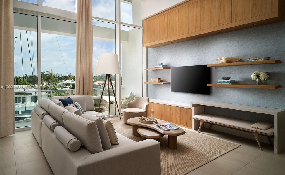 Furnished interior view inside a new home in , Fort Lauderdale (Image 9).