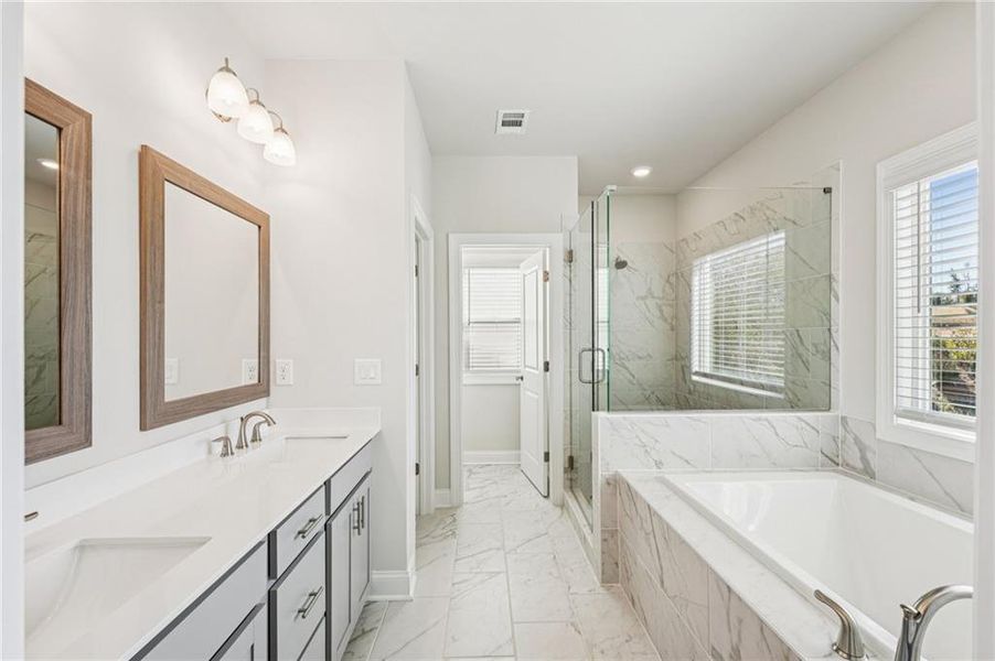 Furnished interior view inside a new home in Palisades Single Family, Cumming (Image 20).