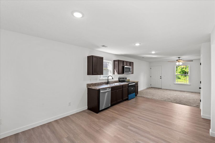 Representative furnished interior of a home built from the Riley by Enchanted Homes in Gentry Place, Spartanburg (Image 4).