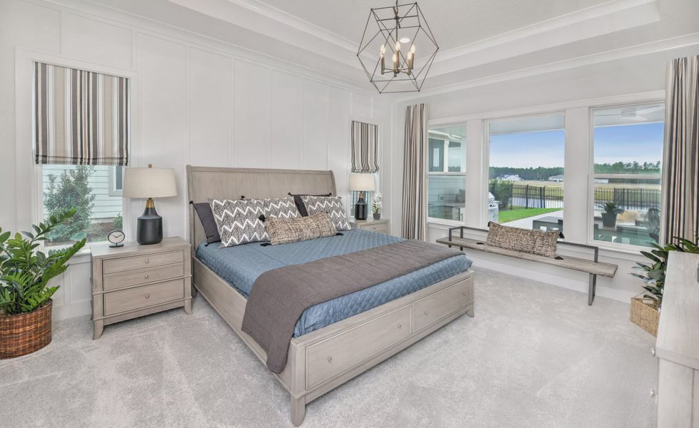 Furnished interior view inside a new home in Middlebourne, St. Johns (Image 27).