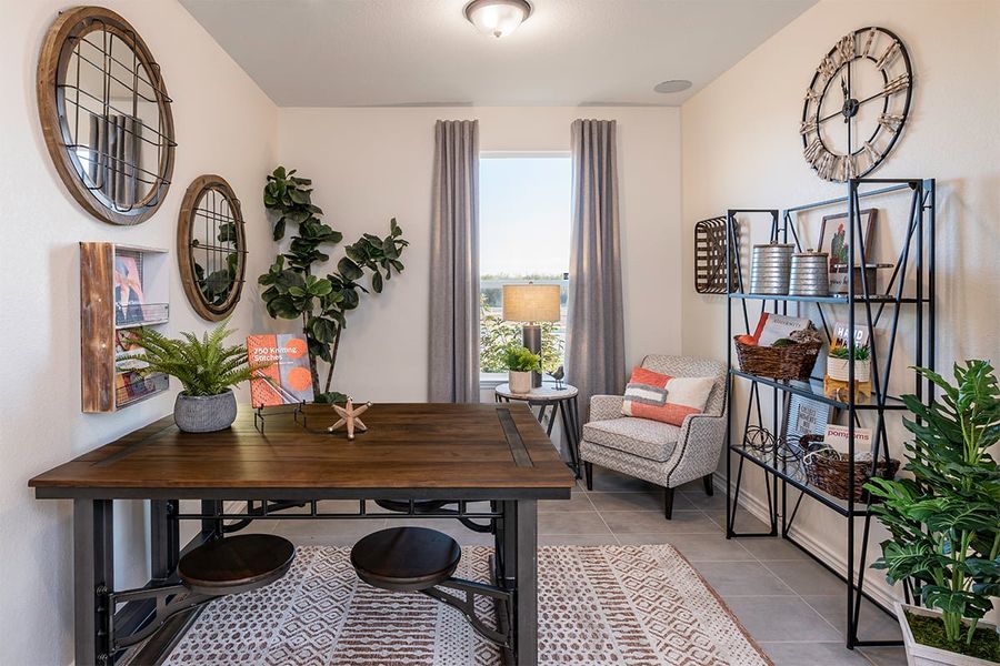 Representative furnished interior of a home built from the 1416 Modeled by KB Home in Spanish Trails, San Antonio (Image 6).