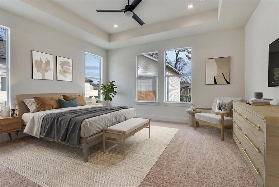 Furnished interior view inside a new home in , Dallas (Image 12).