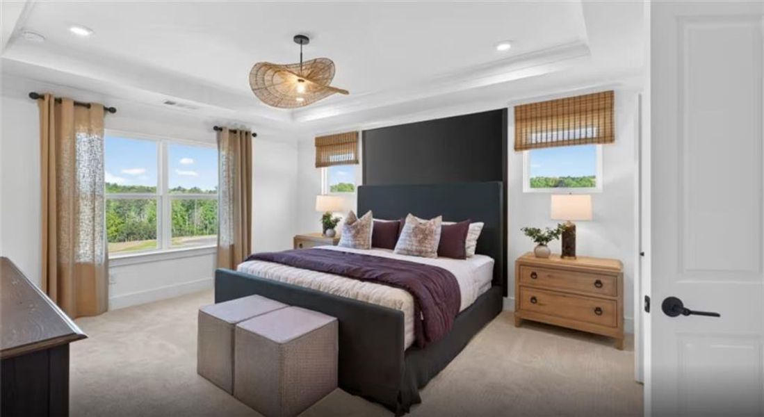 Furnished interior view inside a new home in Riversprings, Dacula (Image 16).
