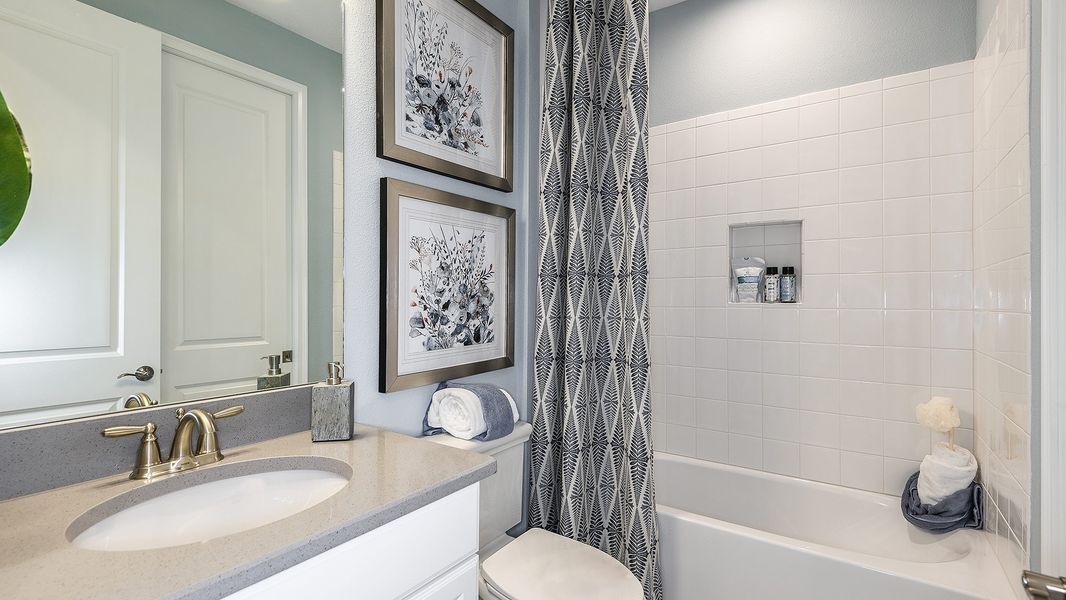 Furnished interior view inside a new home in Esplanade at Azario Lakewood Ranch, Bradenton (Image 18).