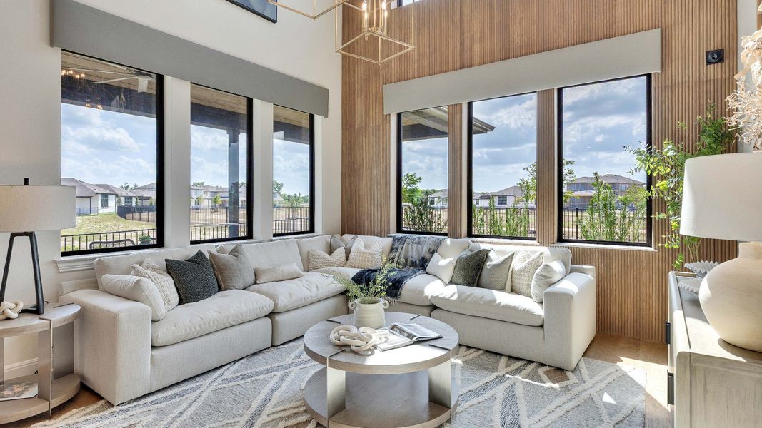 Representative furnished interior of a home built from the Elm by Brightland Homes in Katy Lakes, Katy (Image 7). Representative furnished interior of a home built from the Elm by Brightland Homes in Katy Lakes, Katy (Image 7).