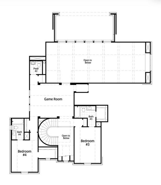 2D floor plan layout for the Palermo Plan by Highland Homes in The Parks at Wilson Creek: 74ft. lots, Celina, TX (Image 5). 2D floor plan layout for the Palermo Plan by Highland Homes in The Parks at Wilson Creek: 74ft. lots, Celina, TX (Image 5).
