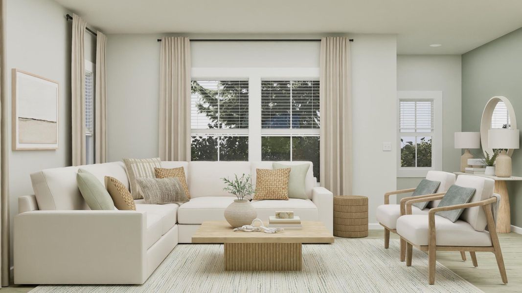 Furnished interior view inside a new home in , Summerville (Image 11). Furnished interior view inside a new home in , Summerville (Image 11).