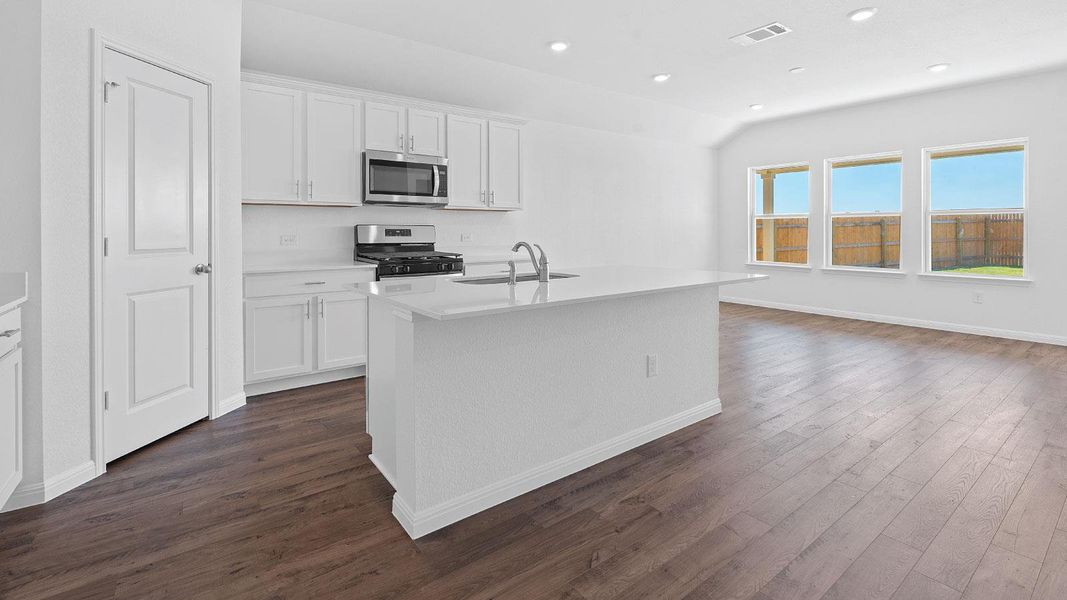 Furnished interior view inside a new home in Prairie Lakes, Buda (Image 8).