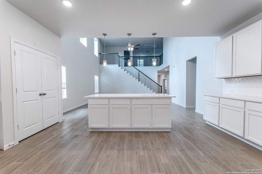 Furnished interior view inside a new home in Hunter's Ranch, San Antonio (Image 3).