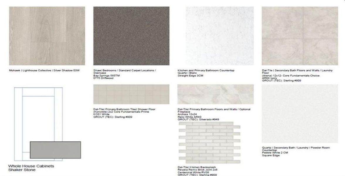 410 Landings Street design selections