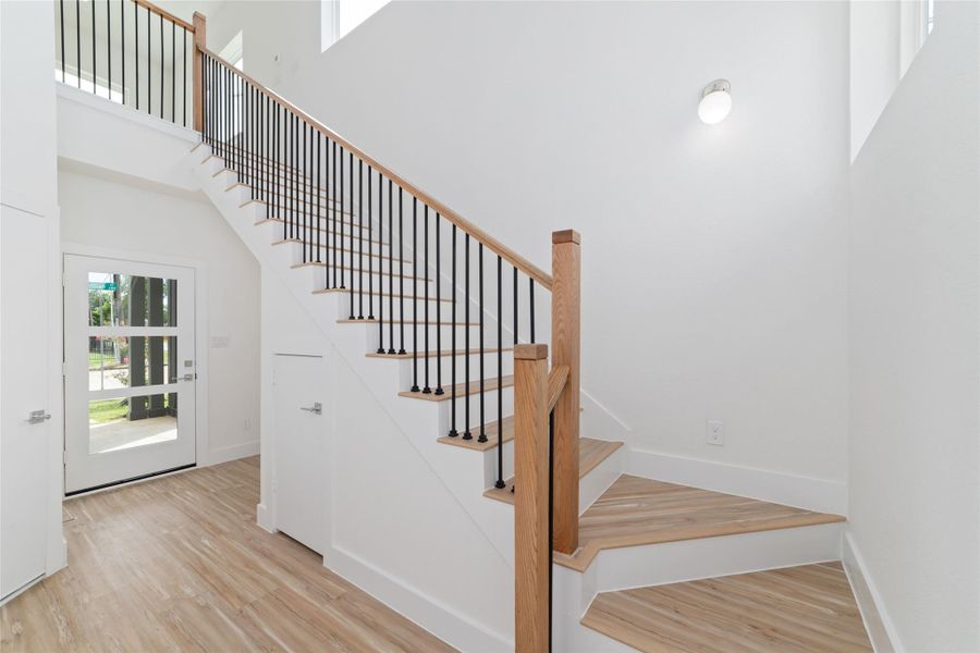 Elegant Staircase Upon Entering