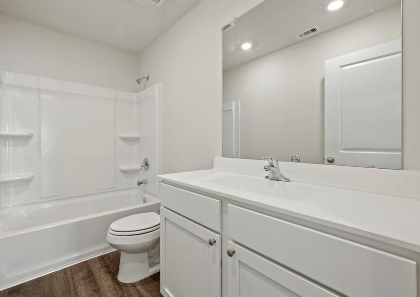 Second bathroom located upstairs Second bathroom located upstairs