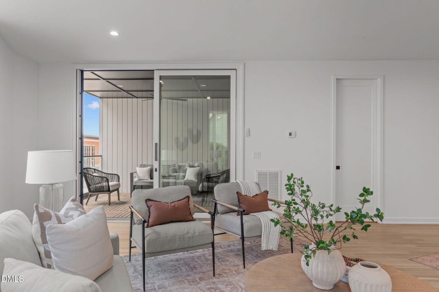Glass Door to Covered Porch