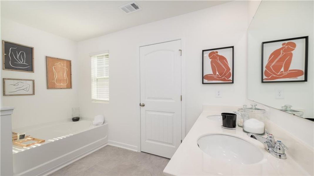 Furnished interior view inside a new home in Harvest Park, Decatur (Image 23).