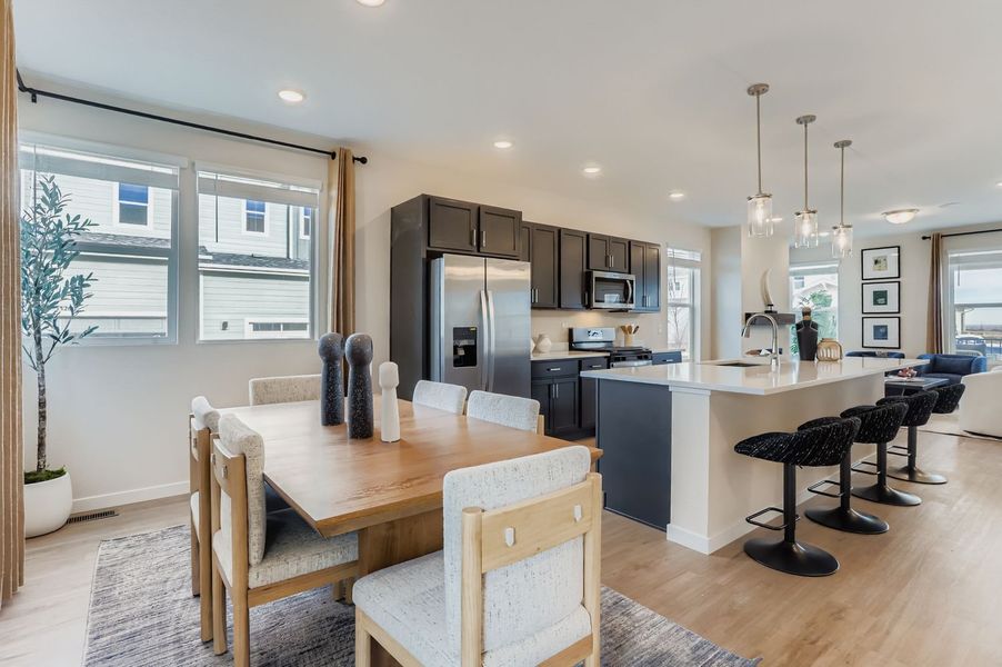 Furnished interior view inside a new home in Barefoot, Firestone (Image 3).