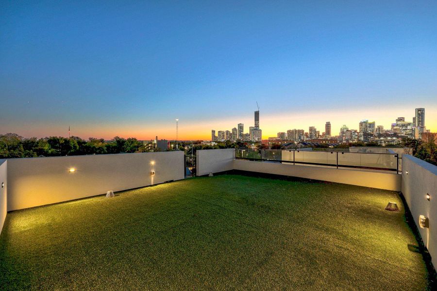 Exterior details and patio area of a home in , Austin (Image 24). Exterior details and patio area of a home in , Austin (Image 24).