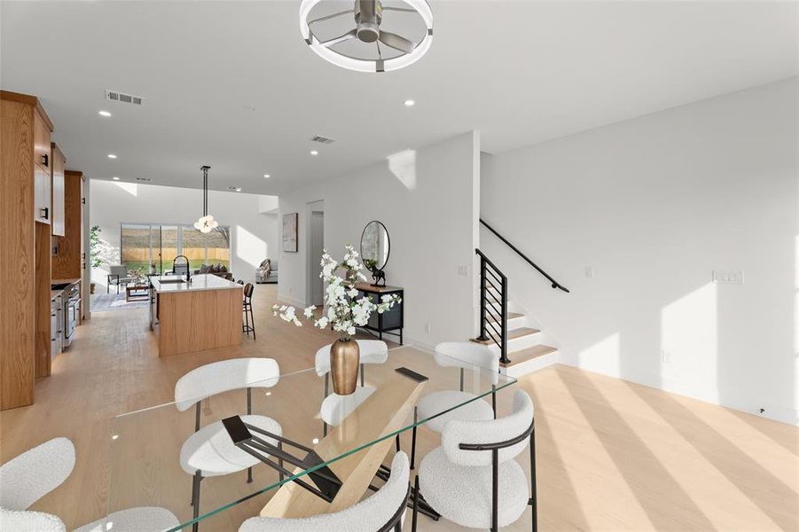 Furnished interior view inside a new home in , Dallas (Image 35).