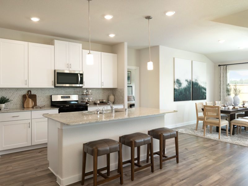 Furnished interior view inside a new home in Heights of Barbers Hill, Mont Belvieu (Image 8).