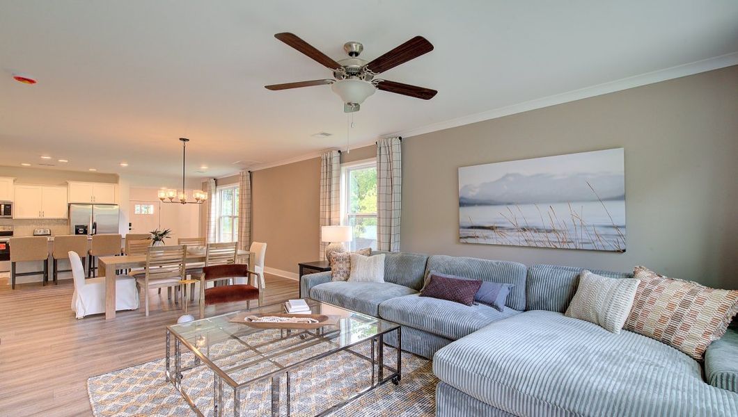 Furnished interior view inside a new home in Pleasant Grove, Weaverville (Image 12).