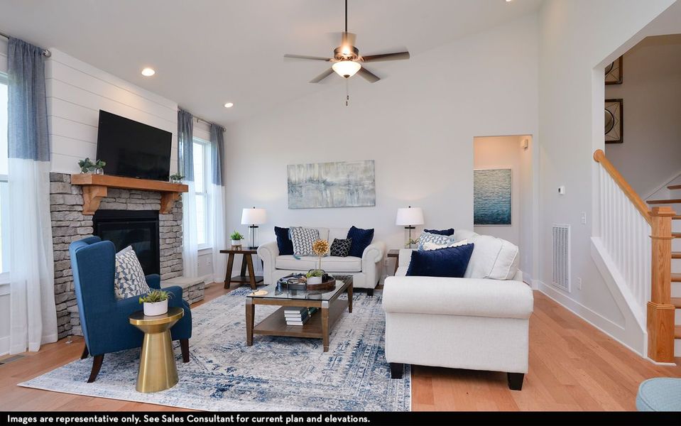 Furnished interior view inside a new home in McCain's Station, Gallatin (Image 8).