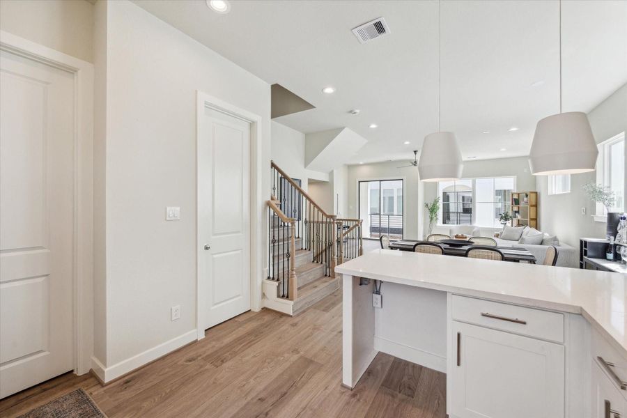Furnished interior view inside a new home in White Oak Station, Houston (Image 16).