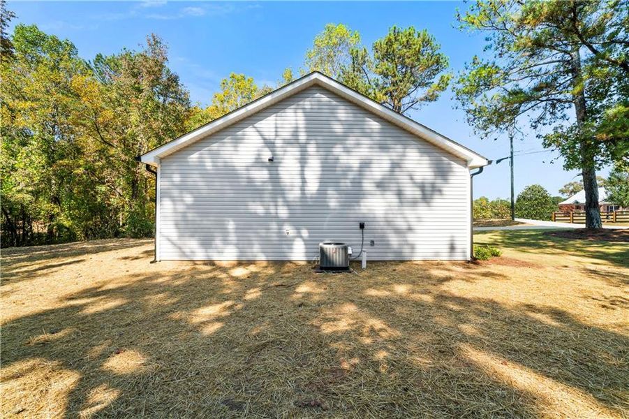 Exterior details and patio area of a home in , Cedartown (Image 3). Exterior details and patio area of a home in , Cedartown (Image 3).