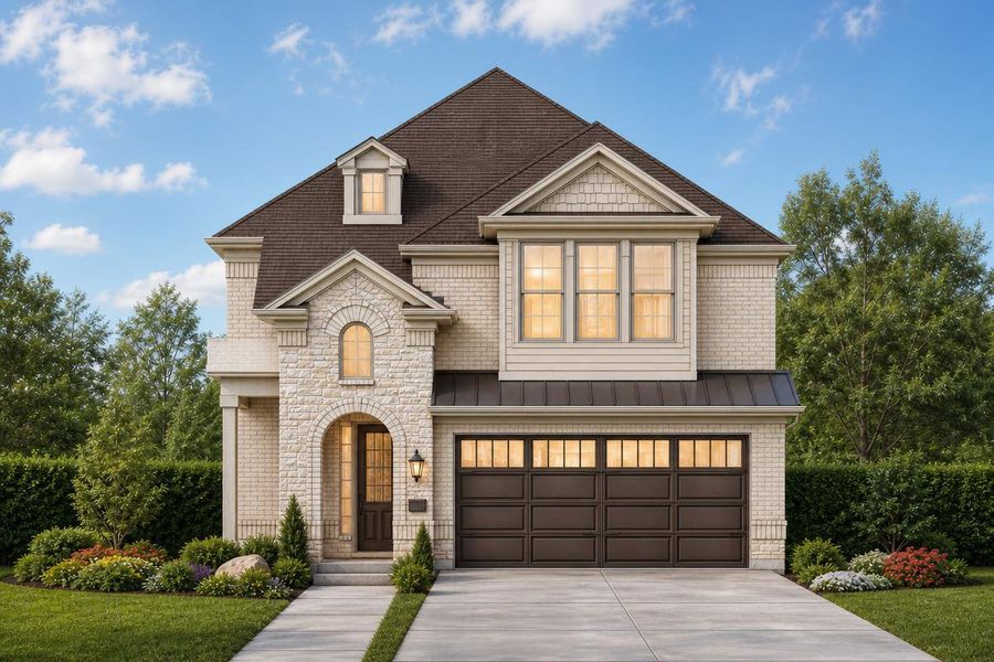 Representative exterior photo of a completed home built from the Royal Lakes by Grand Homes in Walton Ridge, Corinth, TX (Image 23).