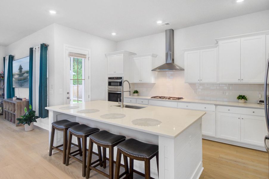 Furnished interior view inside a new home in Limehouse Village: Row Collection, Summerville (Image 38).