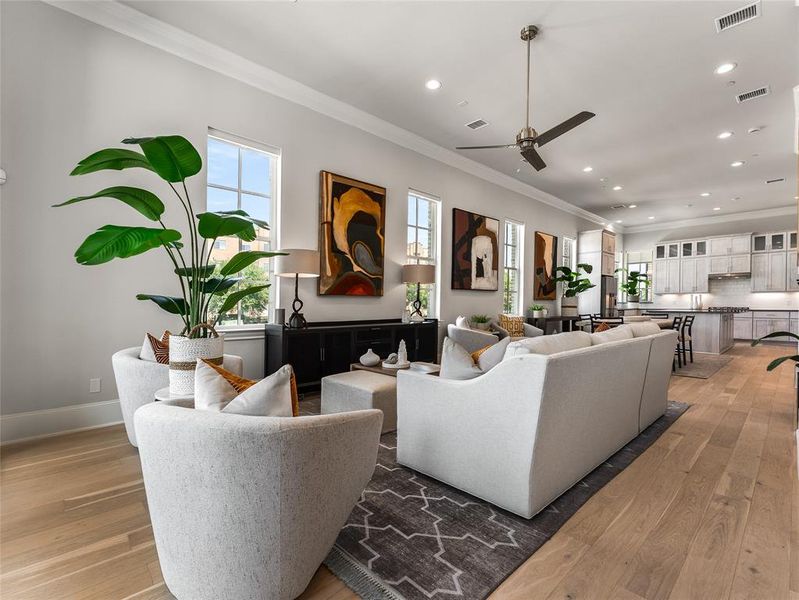 Furnished interior view inside a new home in , Irving (Image 28).
