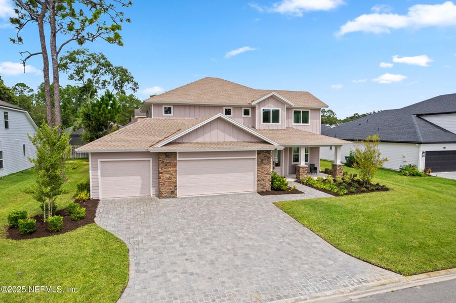 Front exterior of a new home in , Jacksonville, FL, highlighting curb appeal (Image 29). Front exterior of a new home in , Jacksonville, FL, highlighting curb appeal (Image 29).